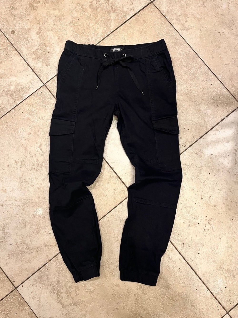 Rewash Black Cargo Pants - Picture 2 of 6
